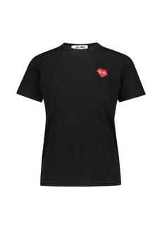 COMME DES GARÇONS PLAY T-SHIRT WITH RED PIXELATED HEART CLOTHING