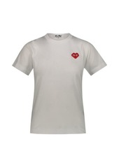 COMME DES GARÇONS PLAY T-SHIRT WITH RED PIXELATED HEART CLOTHING