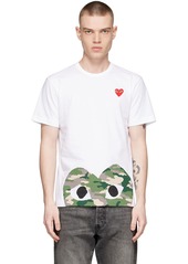 COMME des GARÇONS PLAY White Cotton T-Shirt