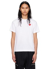 COMME des GARÇONS PLAY White Heart T-Shirt