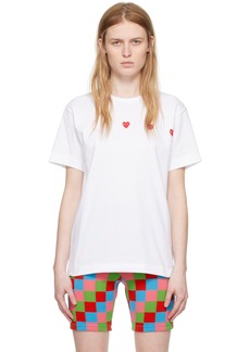 COMME des GARÇONS PLAY White Horizontal Heart T-Shirt