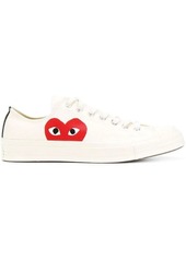 COMME DES GARÇONS PLAY X CONVERSE SNEAKERS ALL STAR IN COTONE BEIGE