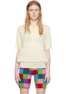 COMME des GARÇONS PLAY Yellow Patch Polo