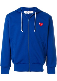 Comme des Garçons zipped heart logo hoodie