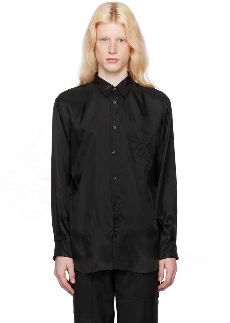 Comme des Garçons Shirt Black Buttoned Shirt