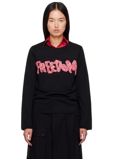 Comme des Garçons Shirt Black 'Freedom' Sweater