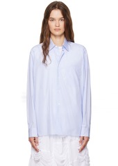 Comme des Garçons Shirt Blue Striped Shirt