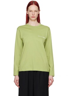 Comme des Garçons Shirt Khaki Printed Long Sleeve T-Shirt