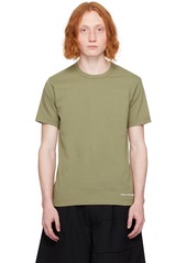 Comme des Garçons Shirt Khaki Printed T-Shirt