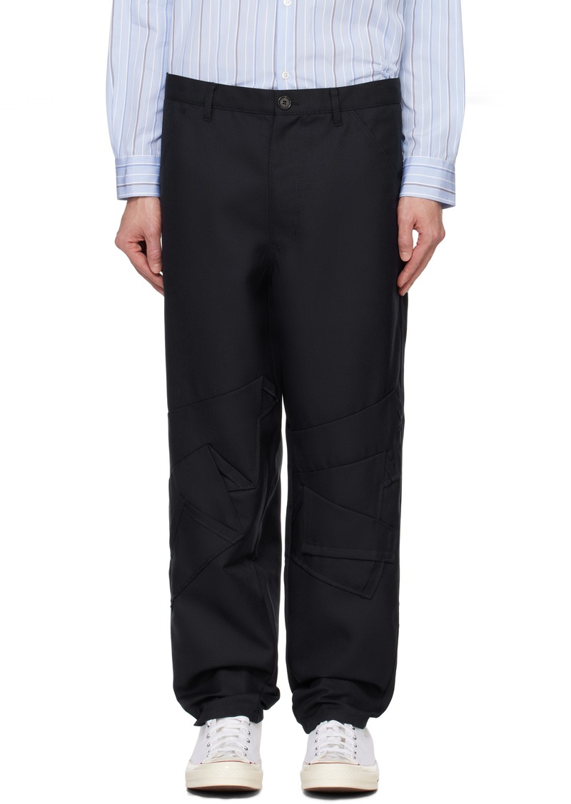 Comme des Garçons Shirt Navy Layered Trousers