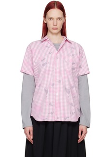 Comme des Garçons Shirt Pink Gingham Shirt