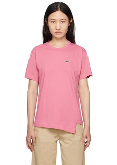 Comme des Garçons Shirt Pink Lacoste Edition T-Shirt