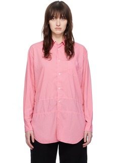 Comme des Garçons Shirt Pink Paneled Shirt