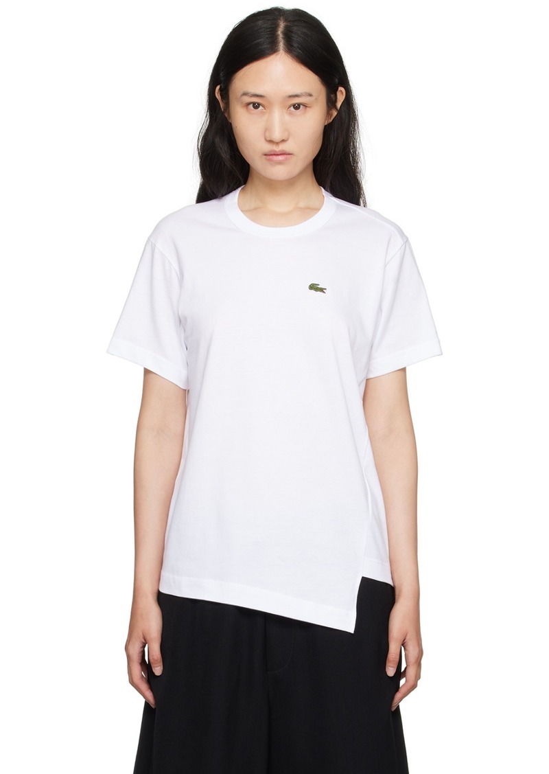 Comme des Garçons Shirt White Lacoste Edition T-Shirt