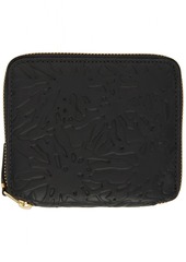 COMME des GARÇONS WALLETS Black Embossed Forest Zip Wallet