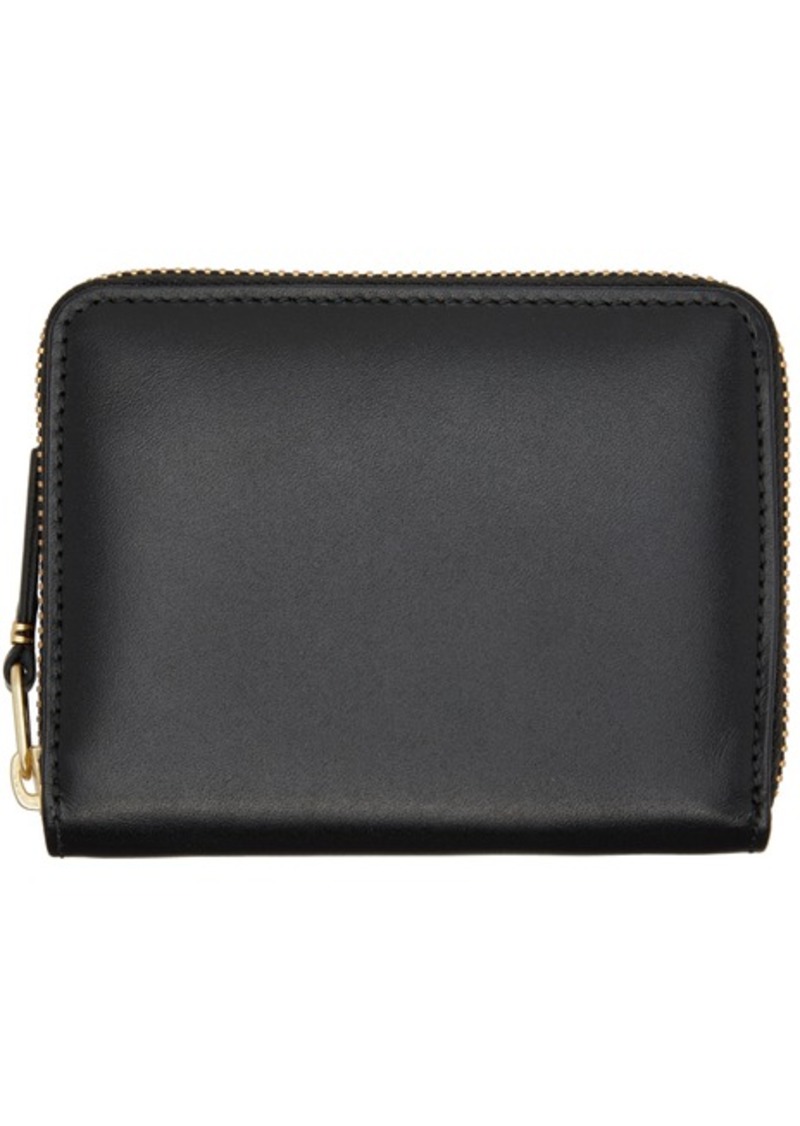 COMME des GARÇONS WALLETS Black Leather Multicard Zip Wallet