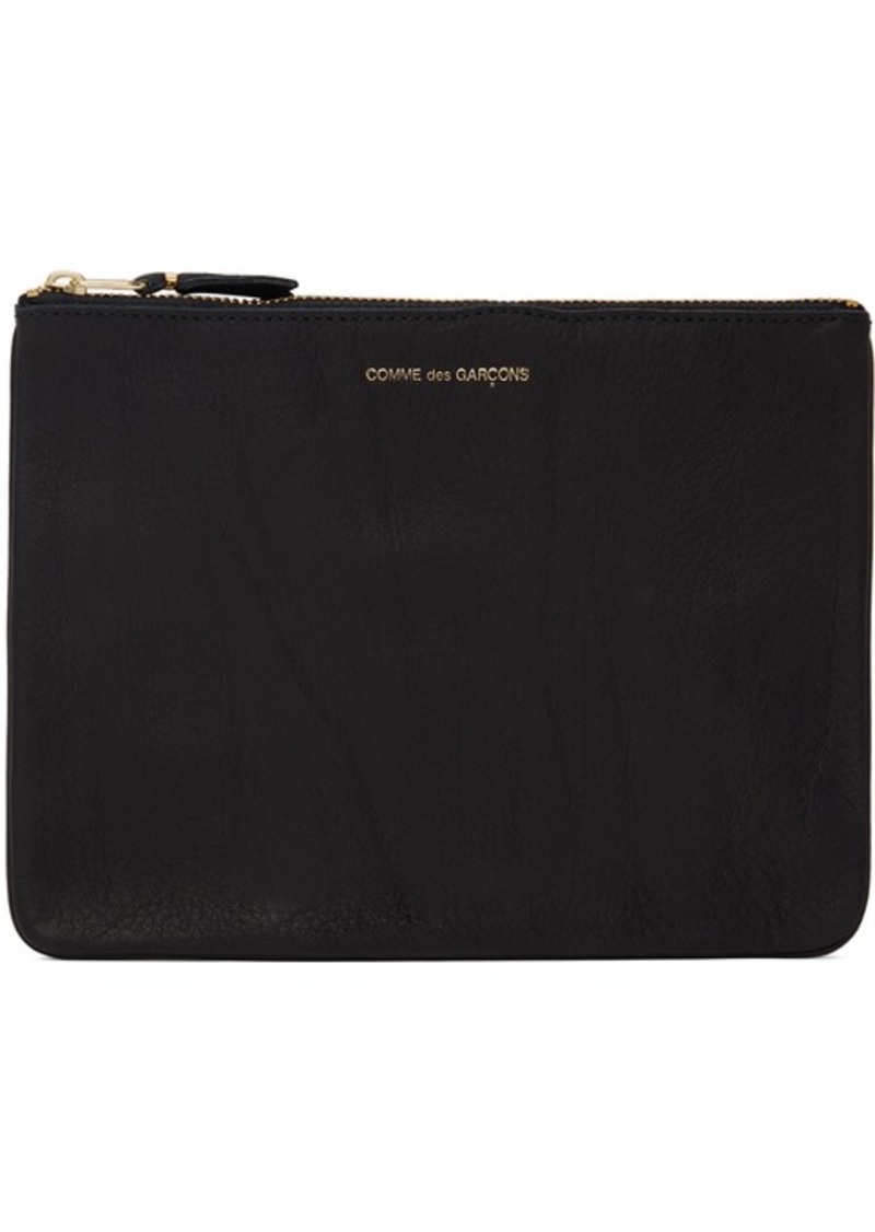 COMME des GARÇONS WALLETS Black Washed Pouch