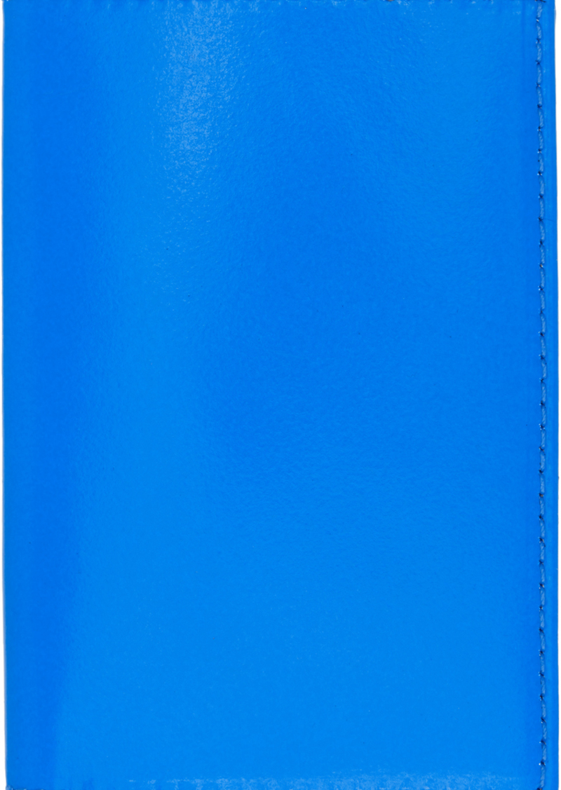 COMME des GARÇONS WALLETS Blue Super Fluo Card Holder