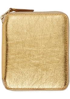 COMME des GARÇONS WALLETS Gold Leather Wallet