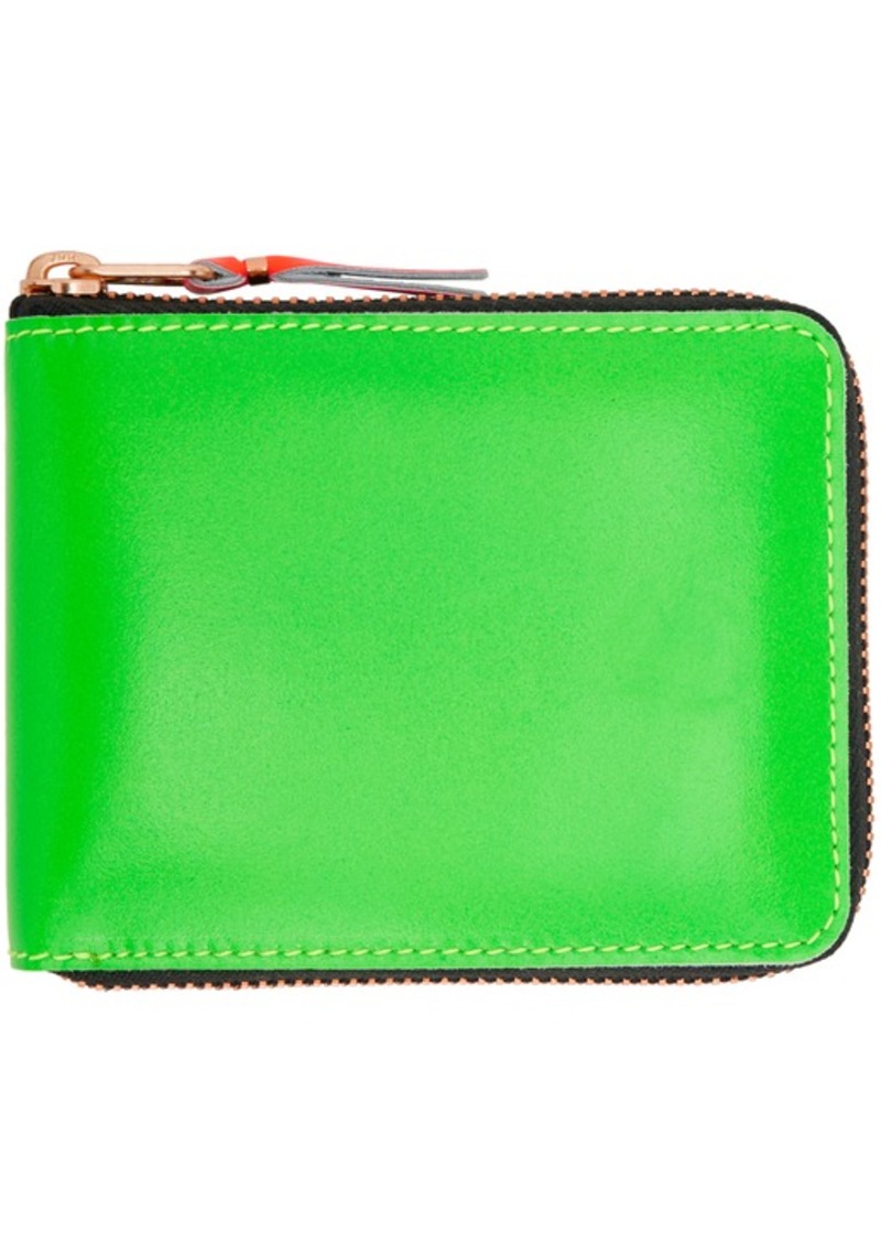 COMME des GARÇONS WALLETS Green Super Fluo Wallet