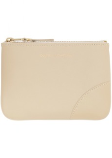 COMME des GARÇONS WALLETS Off-White Leather Pouch