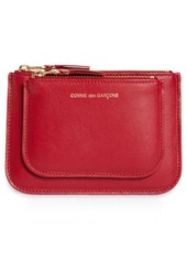 Comme des Garçons Wallets Outside Pocket Two-Compartment Leather Wallet