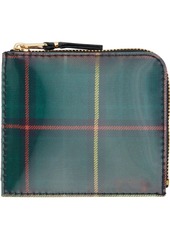 COMME des GARÇONS WALLETS Red & Green Lenticular Tartan Wallet