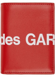 COMME des GARÇONS WALLETS Red Huge Logo Bifold Wallet