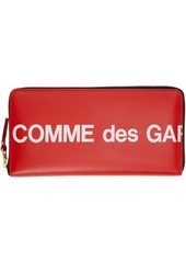 COMME des GARÇONS WALLETS Red Huge Logo Wallet