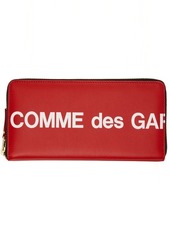 COMME des GARÇONS WALLETS Red Huge Logo Wallet