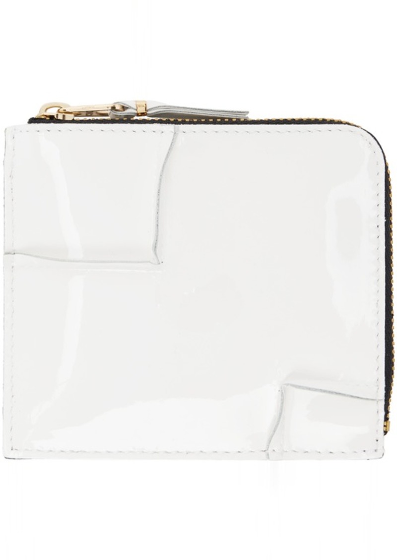 COMME des GARÇONS WALLETS White Reversed Hem Card Holder