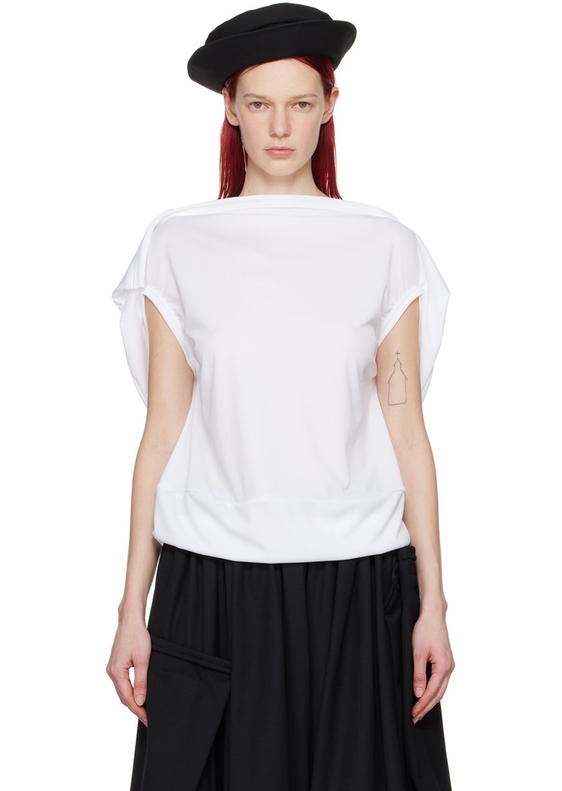 Comme des Garçons White Cape T-Shirt