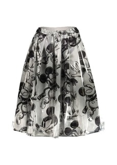 COMME DES GARÇONS WIDE MICKEY-MOUSE PRINT SKIRT CLOTHING