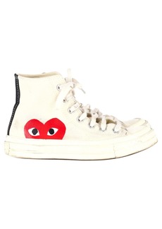 Converse x Comme des Garçons Play 70 Chuck Taylor High Cut Sneakers in Cream Canvas