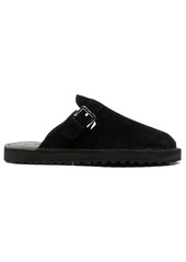 Comme des Garçons decorative-buckle leather slides