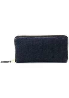 Comme des Garçons denim zip around wallet