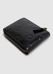 Comme des Garçons Dot Embossed Leather Zip Wallet