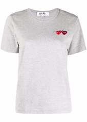 Comme des Garçons double heart logo T-shirt