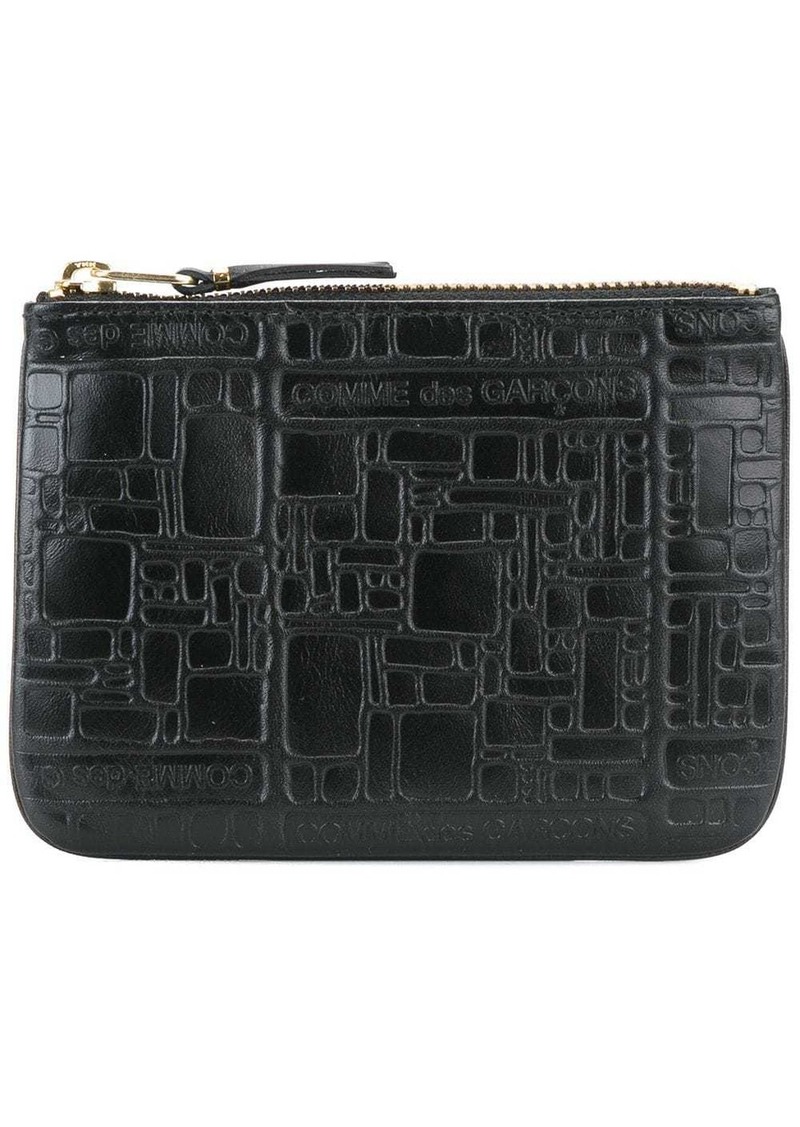 Comme des Garçons embossed leather purse