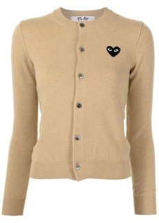 Comme des Garçons embroidered-heart button-up cardigan