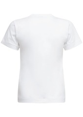 Comme des Garçons Embroidered Heart Cotton T-shirt