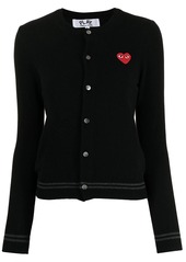 Comme des Garçons embroidered-logo cardigan