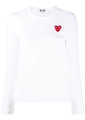 Comme des Garçons embroidered-logo longsleeved top