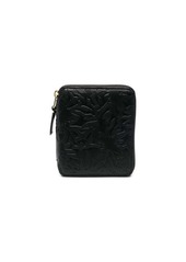 Comme des Garçons Forest-embossed zip-around wallet