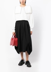 Comme des Garçons gathered asymmetric skirt