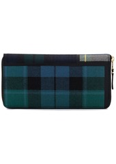 Comme des Garçons tartan-print wool wallet