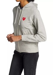 Comme des Garçons Heart Back Zip Hoodie