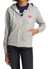 Comme des Garçons Heart Back Zip Hoodie