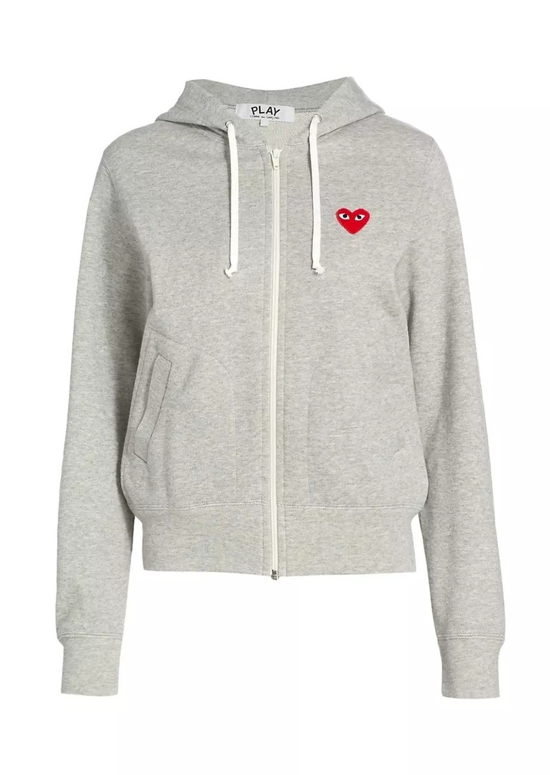 Comme des Garçons Heart Back Zip Hoodie