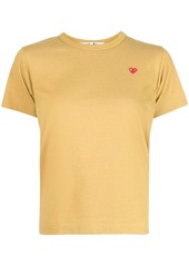 Comme des Garçons heart-detail short-sleeved T-shirt